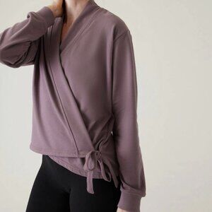 Athleta Retroterry Wrap Sweatshirt